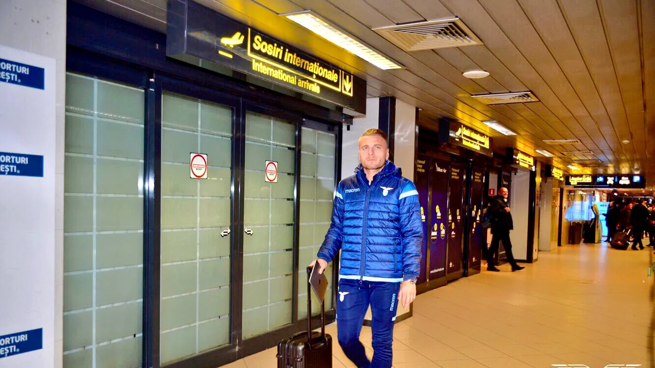 Lazio a ajuns la București! FOTO | Mesajul transmis de italieni la aterizarea pe Henri Coandă