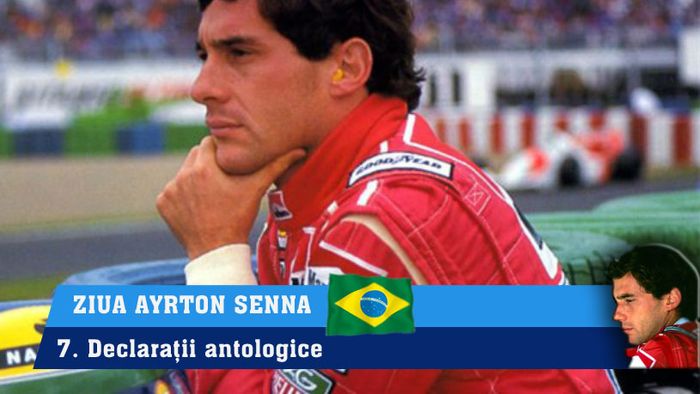 Ziua Ayrton Senna. Episodul 7: Declarații antologice ale brazilianului. "Cea mai mare eroare a mea? Ceva ce încă nu mi s-a întâmplat"