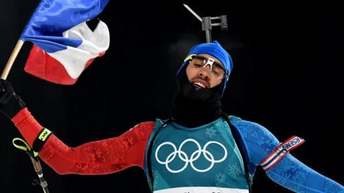 Titlu olimpic decis la centimetru! Martin Fourcade a devenit dublu campion la PyeongChang, după un plonjon la finalul probei cu start în bloc