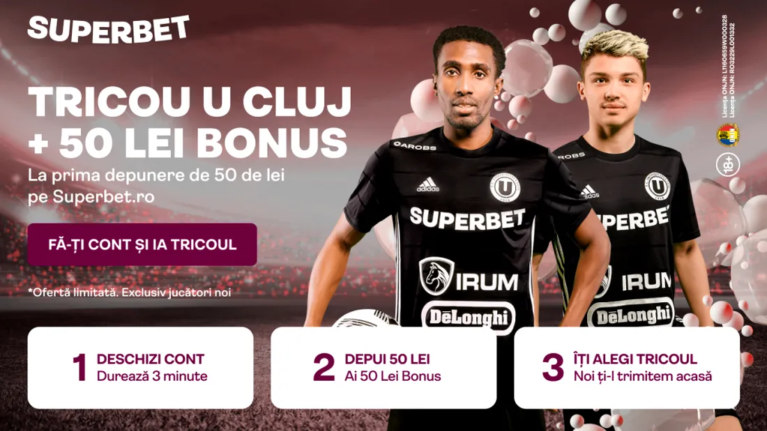 Îmbracă SuperTricoul lui ”U” Cluj la începutul unei noi cariere pentru tine!