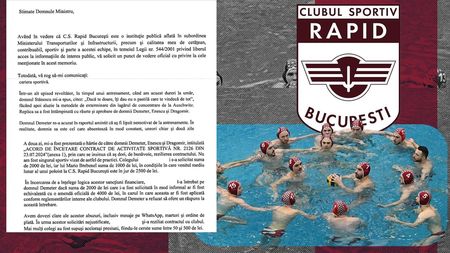 Debandadă la CS Rapid: mai mulți poloiști pretind că li se aplicau amenzi fictive pentru a se strânge „bani negri”. Cazul a ajuns la Poliție. EXCLUSIV