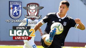 Mai bine nu se prezenta! Rapid, UMILITĂ la Severin de nou-promovata ”FC U” Craiova. Oltenii se distanțează în fruntea Ligii 2