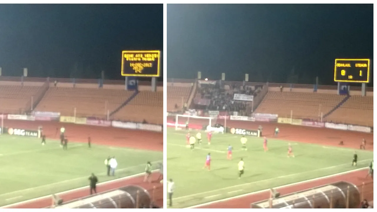 FOTO - Fanii Stelei au ratat golul lui Adi Popa! Galeria a intrat pe stadion abia în minutul 10