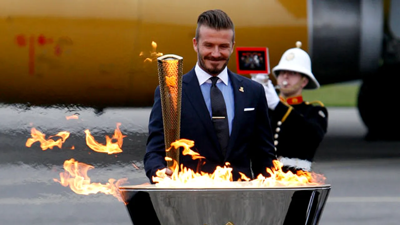 Cel mai controversat fotbalist englez face praf spiritul olimpic!** David Beckham, luat la ochi: 