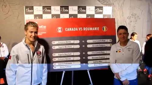 VIDEO | Moment incredibil înaintea partidei Canada – România de la Fed Cup. Reacția cu care Eugenie Bouchard a lăsat-o mască pe Alexandra Dulgheru
