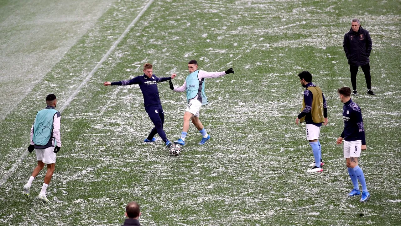 Ice, ice, baby! Semifinala dintre Manchester City și PSG, la un pas de amânare! Neymar și Di Maria, surprinși de imaginile apocaliptice din Anglia | FOTO & VIDEO