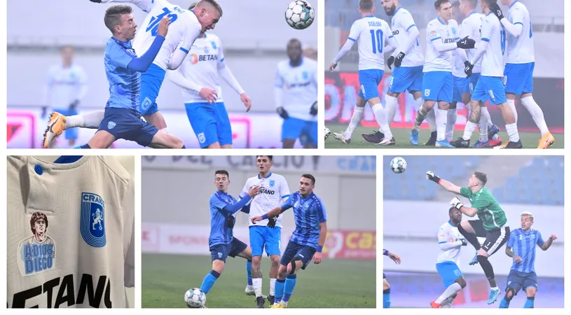 Maradona...Mamut...manita. U Craiova l-a omagiat pe ”Pibe d’Oro”, în drum spre optimile Cupei României! Progresul Spartac n-a mai putut produce o surpriză și pe ”Ion Oblemenco”