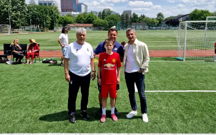 Mircea Lucescu și Răzvan Lucescu au mers împreună să vadă viitorul fotbalist al familiei