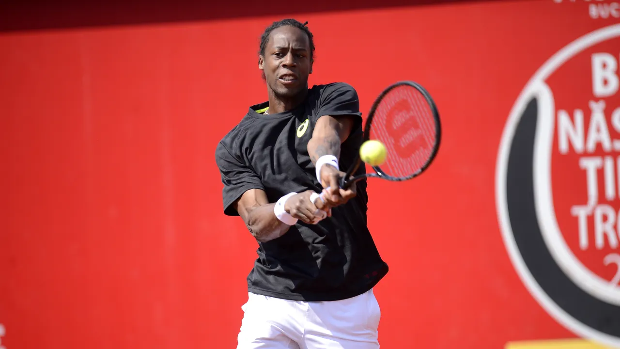 Gael Monfils a făcut show în primul meci jucat la București. 