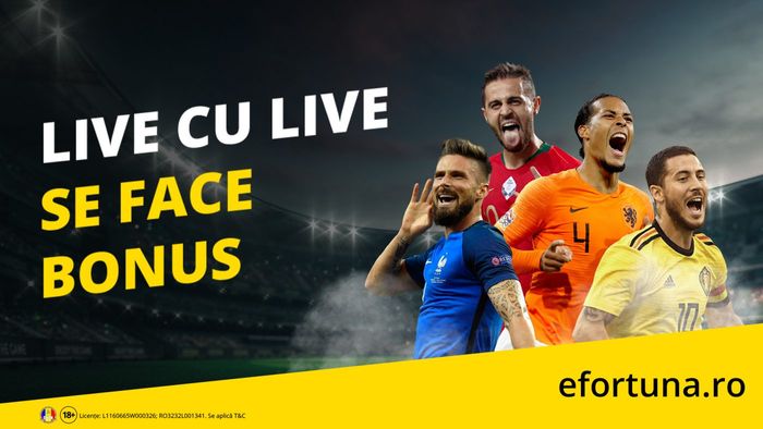 LIVE și câștigi. Premii pentru toată lumea pe efortuna.ro în promoția momentului