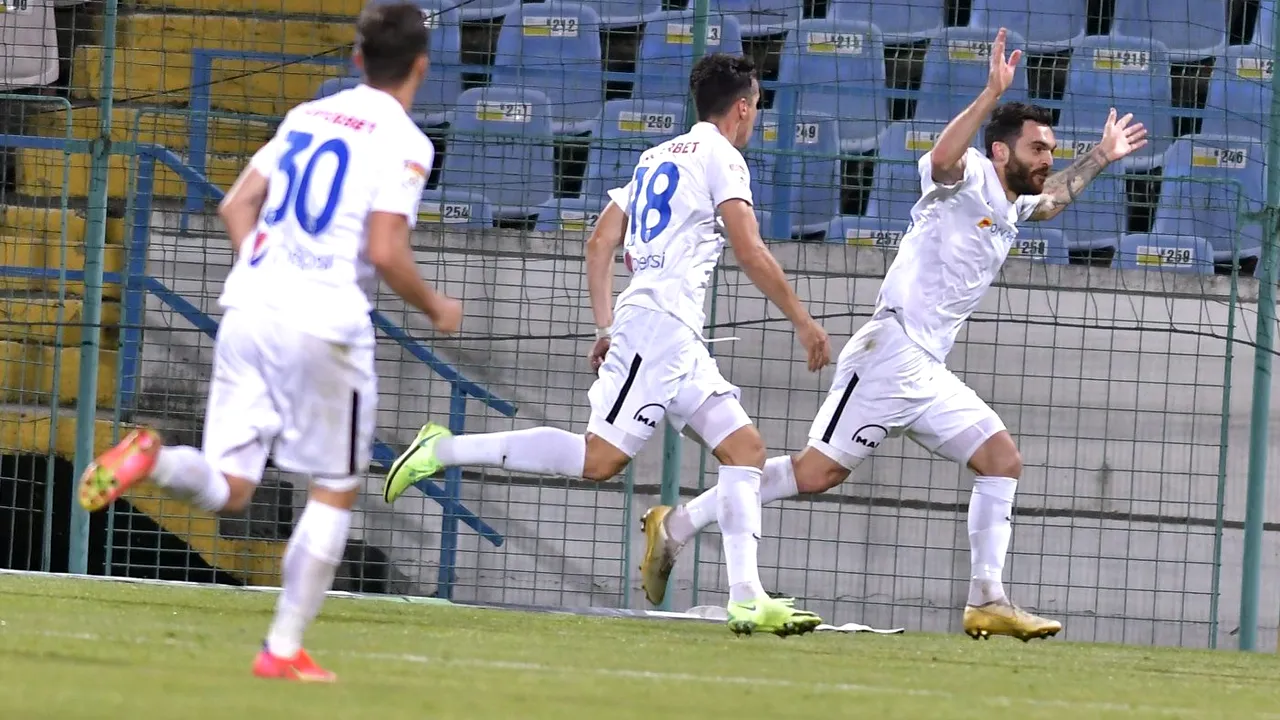 Chindia Târgoviște - FC Viitorul 0-2 | Echipa lui Gică Hagi îi administrează lui Emil Săndoi prima înfrângere din play-out!