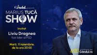 Marius Tucă Show începe marți, 11 noiembrie, de la ora 20.00, live pe Gândul. Invitat: Liviu Dragnea