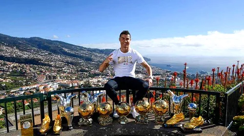 Apogeul unei legende: „Când jucam pe străzile din Madeira, visând să ajung în fotbalul mare, nu mi-am imaginat că voi face o asemenea fotografie”