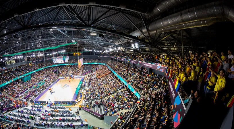A căzut recordul de asistență la un sport de echipă indoor desfășurat în țară! Partida România - Ungaria la EuroBasket a stabilit un nou reper