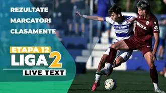 Etapa 12 Liga 2 | ”Lanterna” a licărit și a încurcat liderul! Meci nebun și la Suceava, unde Petre Grigoraș a fost eliminat înainte de pauză. Chindia și Popeștiul câștigă și ajung la un punct în spatele primei clasate