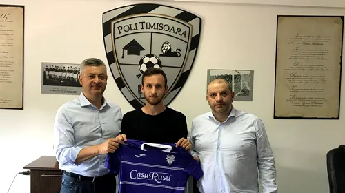 Al șaptelea transfer al verii! Alexandru Ciucur va juca la ACS Poli Timișoara