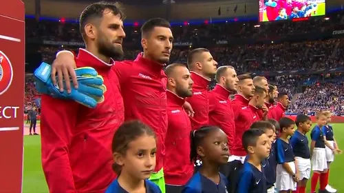 Seară de coșmar pentru Albania în meciul cu Franța. A fost confundată cu alte două naționale. VIDEO cu reacțiile fanilor și jucătorilor