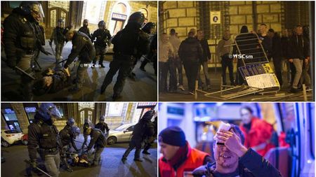 VIDEO | 23 de suporteri ai lui Feyenoord au fost arestați la Roma după ce au intrat în conflict cu forțele de ordine