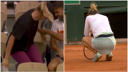 Moment foarte ciudat la meciul pierdut de Simona Halep la Roland Garros, petrecut în loja adversarei! Ce a putut păți o colaboratoare a lui Qinwen Zheng | FOTO