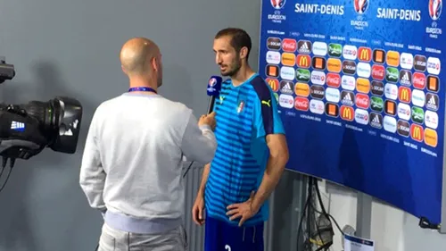 Unicul Buffon și plecăciunea lui Chiellini! Declarație superbă a fundașului după victoria cu Spania! Italienii au și motive de nemulțumire după meci