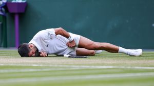 Pericol la Wimbledon. Novak Djokovic nu s-a antrenat, după ce a alunecat și s-a accidentat în sferturi