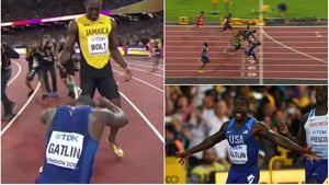 "Fulgerul" BOLT a pierdut titlul mondial la 100 m. "Startul 'm-a ucis'!". Americanul Justin Gatlin dă lovitura carierei în noaptea lui Usain: victorie la 35 de ani. Finala CM Londra a fost ultima cursă individuală pentru jamaican