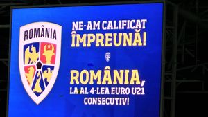Giuleștiul, în sfârșit în sărbătoare! Ce n-ai văzut la TV în victoria superbă a României U21 care a adus a patra calificare consecutivă la Euro pentru tricolorii mici. Ce a făcut Daniel Pancu imediat după fluierul final și reacția unică a jucătorilor și a galeriei. SPECIAL
