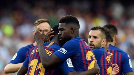 Spectacol pe Camp Nou! Enervați de "tupeul" unei nou promovate care a deschis scorul, catalanii au făcut instrucție! Messi și Suarez au semnat câte o dublă