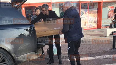 ”Mafiotul” Giovanni Becali s-a luat ”la luptă” cu un televizor. Imagini uimitoare din parcarea unui centru comercial