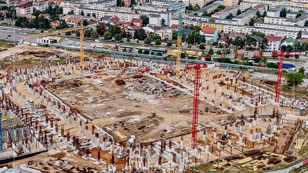 Imaginile momentului de la noul stadion de 100.000.000 de euro, care se construiește la o oră de București!