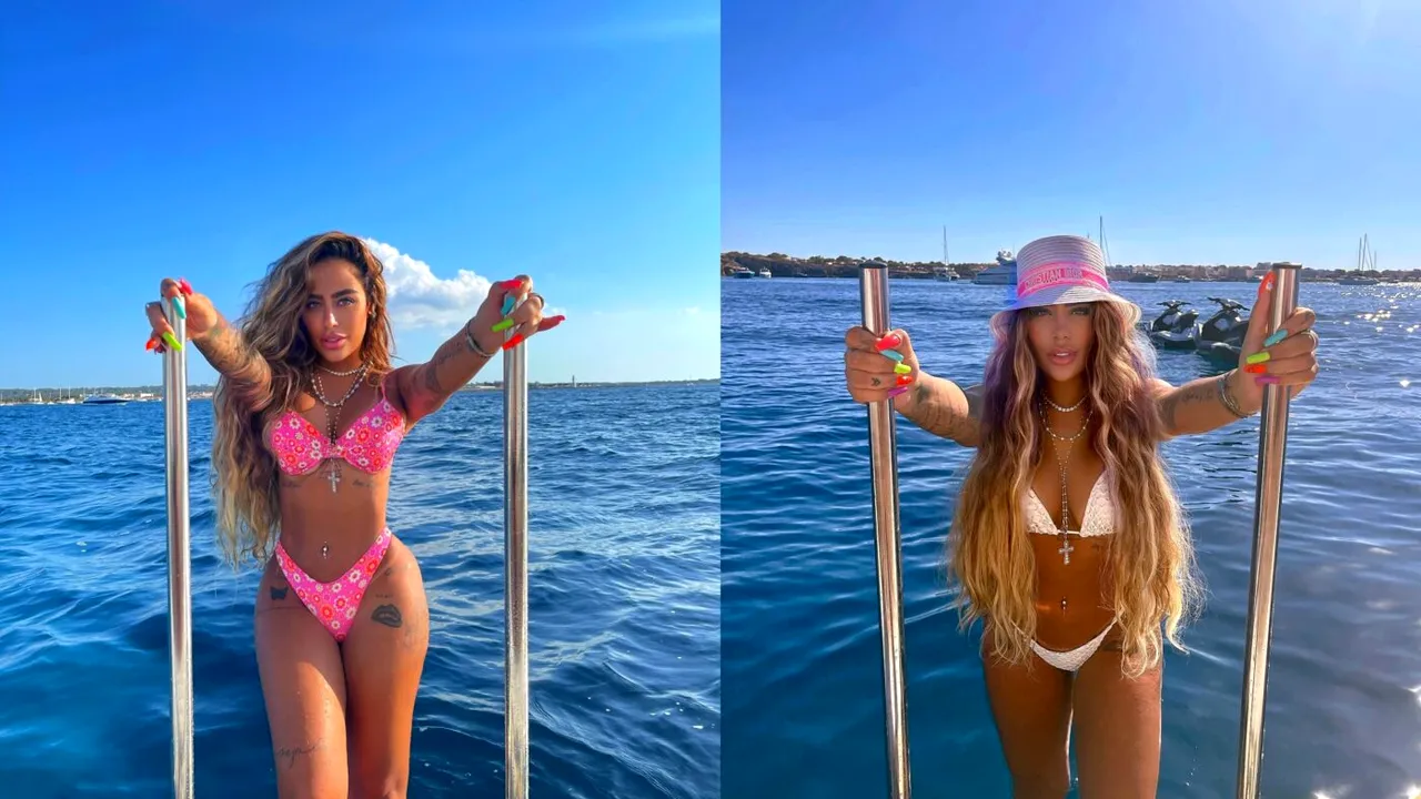 Sora lui Neymar Jr. se bucură de toate avantajele de a fi rudă cu starul milionar de la PSG! Opulența pe care a afișat-o Rafaella în Ibiza | GALERIE FOTO