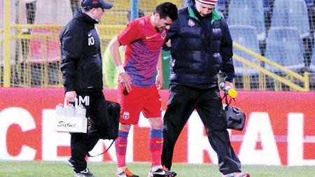 Accidentat de minge!** Pîrvulescu are entorsă și ar putea lipsi o lună