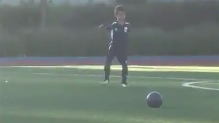 VIDEO | Așa tată, așa fiu! Gol superb înscris de fiul lui Cristiano Ronaldo, la numai 6 ani. Cum a tras din lovitură liberă