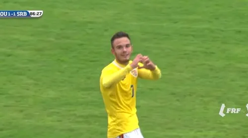 Fiul lui Narcis Răducan, gol de excepție pentru România U18, în meciul cu Serbia | VIDEO
