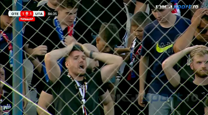 Ratarea anului, încă de la primul meci al sezonului? George Cîrjan i-a făcut pe fanii Oțelului Galați să își pună mâinile în cap, după execuția din finalul meciului cu UTA | VIDEO
