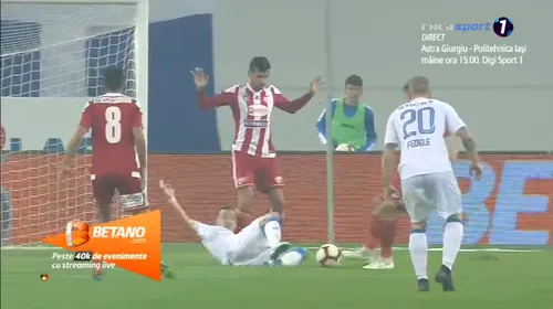 FOTO | Penalty controversat acordat Craiovei în debutul meciului cu Sepsi! Mateiu l-a păcălit pe arbitrul Radu Petrescu