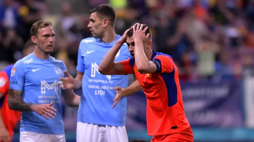 Regretul lui Florin Tănase după ce FCSB a ratat șansa să urce pe locul 1 în play-off-ul Ligii 1. „Sunt dezamăgit, eram aproape, e frustrant!”