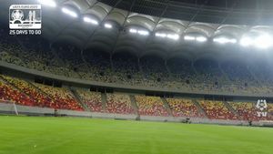 Arena Națională, pregătită pentru EURO 2020! Nocturna a fost modernizată! Imagini spectaculoase de pe stadionul din Capitală | VIDEO
