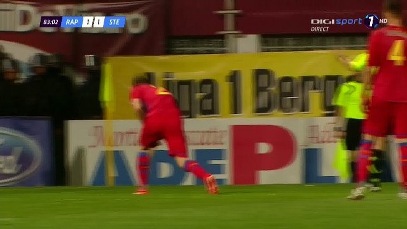 FOTO: Momente incredibile în Giulești!** Chiricheș a fost lovit în cap cu un obiect aruncat din tribune. Cazul "Bricheta" era să se repete! Ce s-a întâmplat