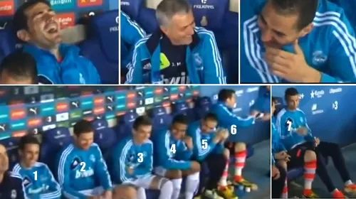 Claudiu Răducanu de Madrid! VIDEO** Cel mai amuzant moment din acest sezon la Real! Lacrimi „galactice” de râs: cu cine s-au trezit pe bancă