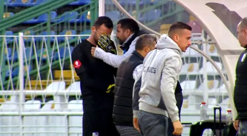 Cătălin Straton a izbucnit în lacrimi imediat după FC Argeș - Sepsi! Marius Croitoru a încercat să îl liniștească | FOTO