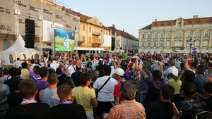 Bănățenii pot vedea meciul în „Unirii"