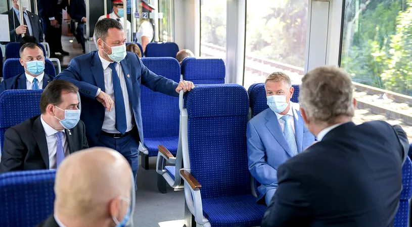 Președintele Klaus Iohannis a testat ruta Gara de Nord – Aeroport „Henri Coandă” proiectată pentru Campionatul European de fotbal de la București | FOTO & VIDEO