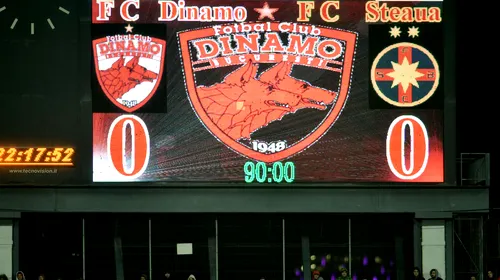 A început „Marele Derby” | Andone: „Niciodată nu o să se întâmple la Dinamo ce vedeți la Steaua!”