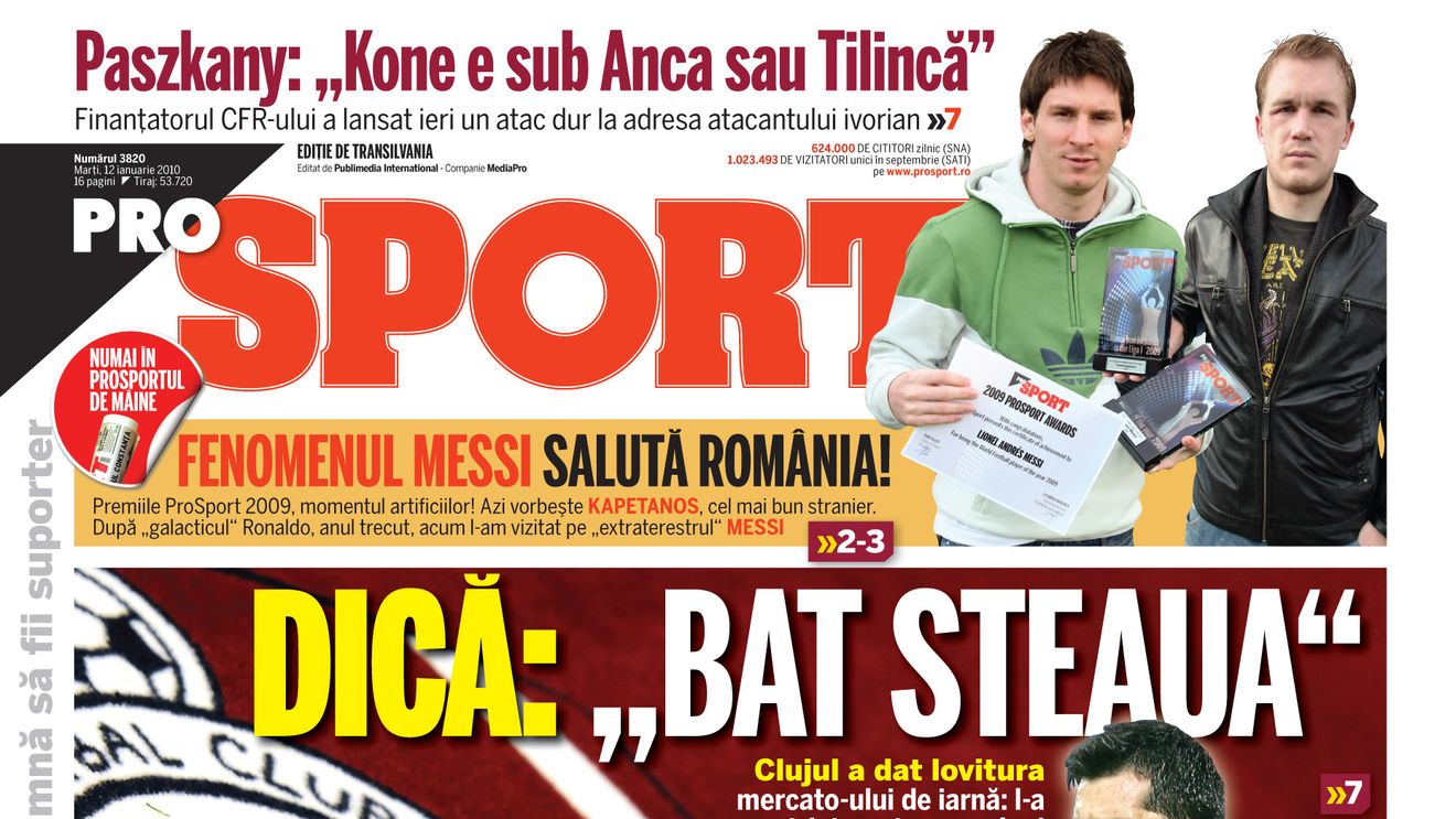 AZI, în ProSport de Transilvania!** "Vreau să bat Steaua în Gruia!"