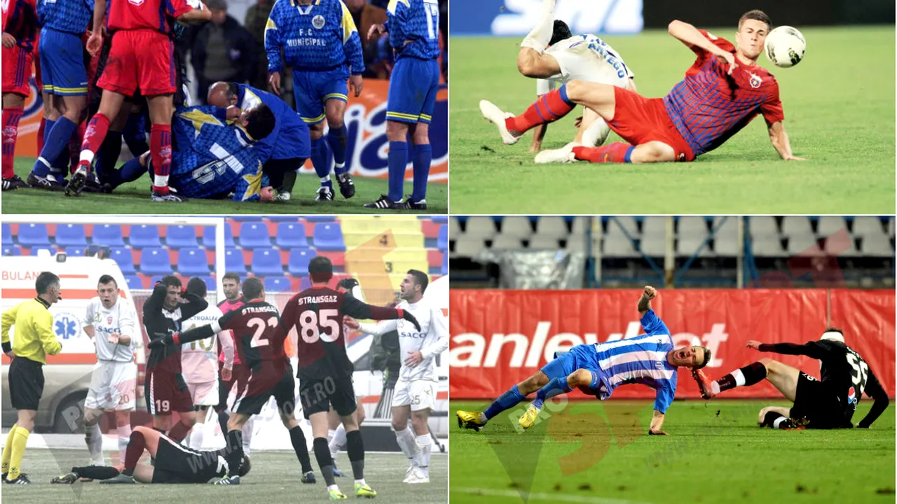 FOTO | De la Vasile Ardeleanu la Nicușor Bancu - accidentările grave care au marcat fotbalul românesc în ultimii ani. ProSport vă prezintă dramele jucătorilor care au fost forțați să strige la un moment dat 