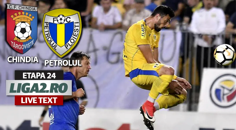 Derby sub podiumul Ligii 2 pentru menținerea pe poziții!** Chindia și Petrolul au remizat după un meci tacticizat, plictisitor, cu ocazii de gol aproape inexistente