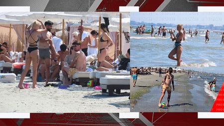 Cod roșu la plajă! Soția lui Sergiu Hanca, în costum de baie, a atras toate privirile. FOTO EXCLUSIV
