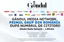 Gândul Media Network este, din nou, grupul nr. 1 din România!