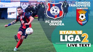 FC Bihor izbutește primul succes cu Ghiț antrenor, dintr-un penalty, contra Chindiei. Orădenii își rup seria negativă, târgoviștenii - pe cea pozitivă